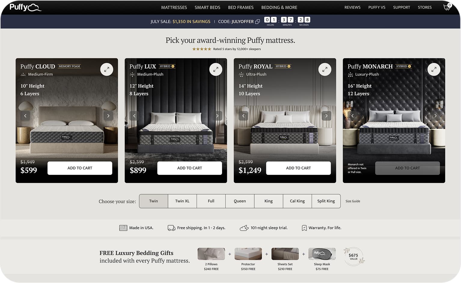 Products Page