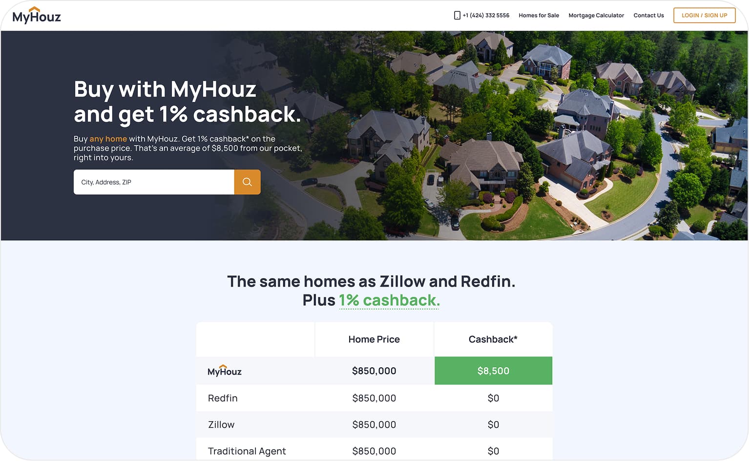 Property Finder Homepage